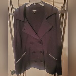 Torrid Black Pea Coat Size 2 (18-20)